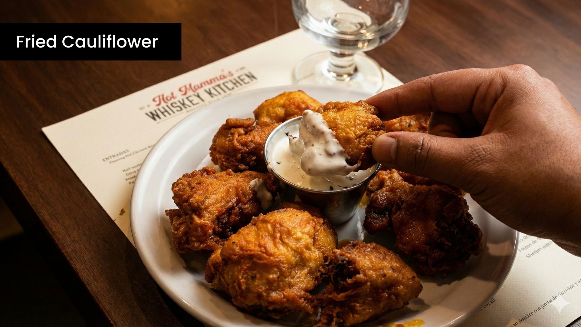 fried cauliflower - whiskey kitchen